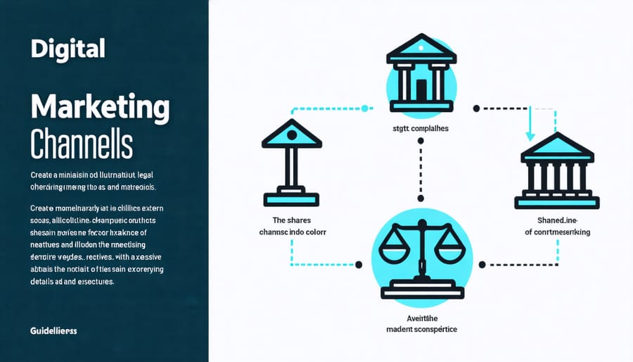Visual diagram of CBD marketing regulations and compliance requirements