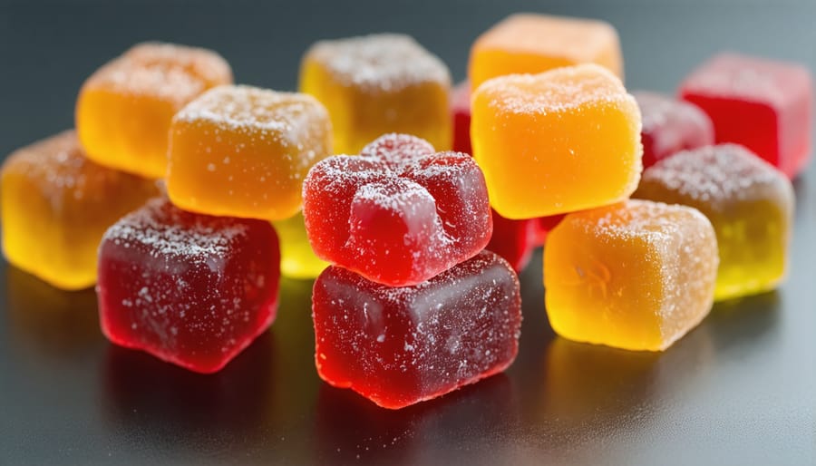 Laptop displaying website analytics on desk with cannabis business materials